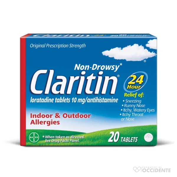 CLARITYNE 10 MG.X 20 TABS.