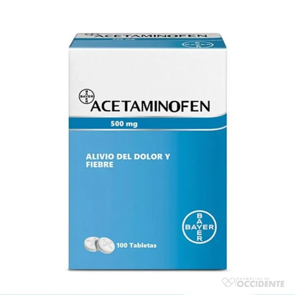 ACETAMINOFEN BAYER 500MG X BLISTER (CAJA 10 BLISTER)