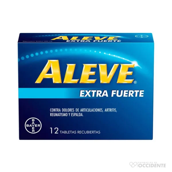 ALEVE EXTRA FUERTE TABLETAS 200MG X 12