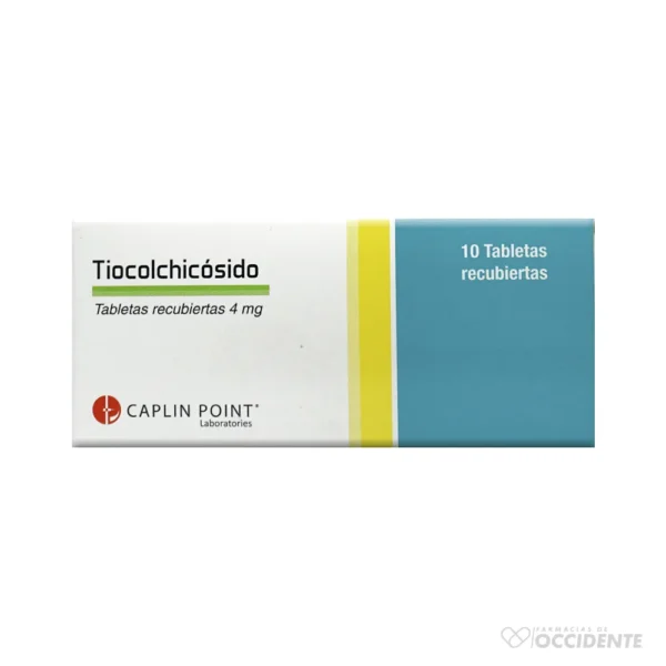 TIOCOLCHICOSIDO TABLETAS 4MG X 10. CAPLIN POINT