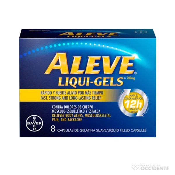 ALEVE EXTRA FUERTE LIQUI-GELS 200MG x 8