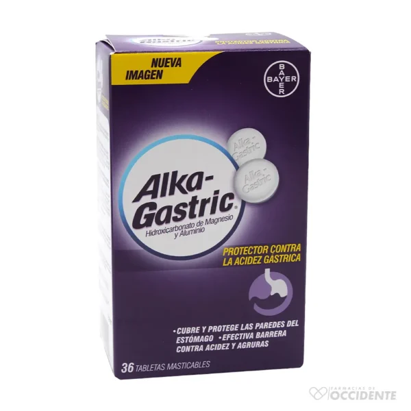 ALKA GASTRIC TABLETAS X UNIDAD CAJA 36