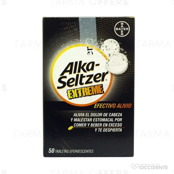 ALKA SELTZER EXTREME TABLETAS EFERV X UNIDAD CAJA50