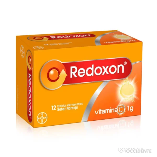 REDOXON TABLETAS EFERV NARANJA 1G X 12