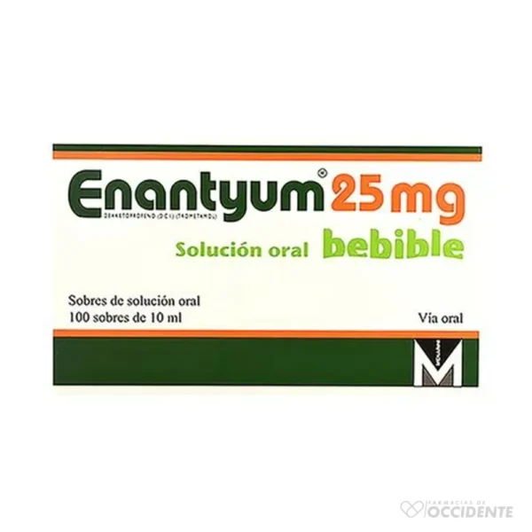 ENANTYUM 25MG X 1 SOL. ORAL (CAJA100 UNIDADES)