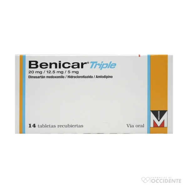 BENICAR TRIPLE 20/12.5/5MG 14 COMP.