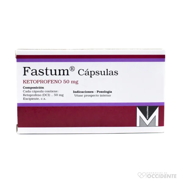 FASTUM 50MG 100 CAPS.