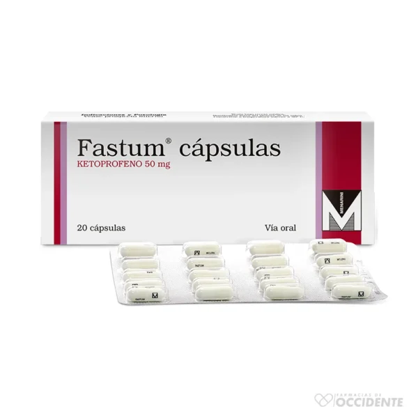 FASTUM 50MG 20 CAPS.