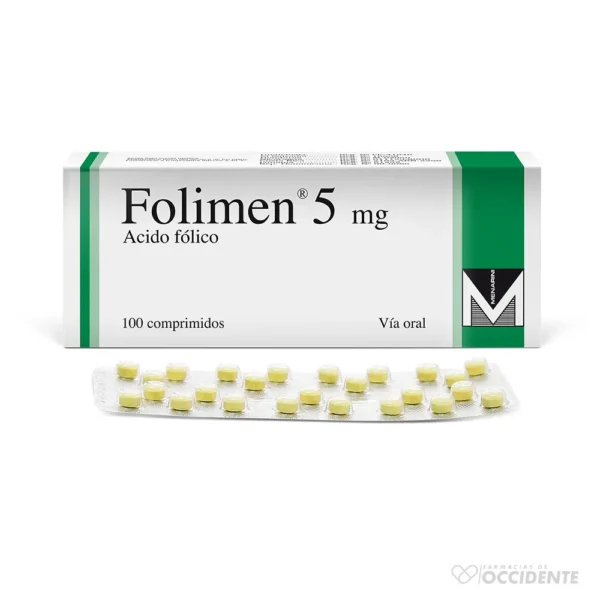 FOLIMEN 5MG X 25 COMP. (CAJA 4 BLISTER)