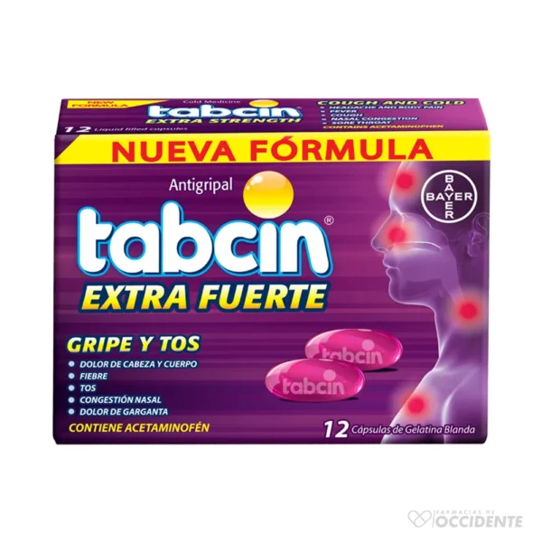 TABCIN EF GRIPE Y TOS GEL CAPS NF X 12