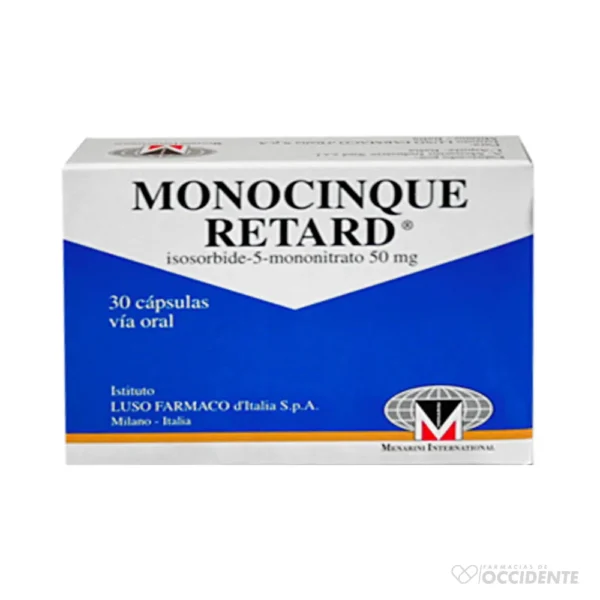 MONOCINQUE Retard 50mg x 30 capsulas