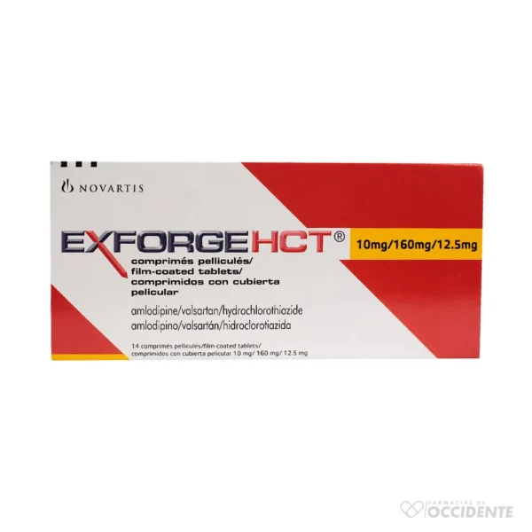 EXFORGE HCT COMPRIMIDOS 10/160/12.5MG x 14