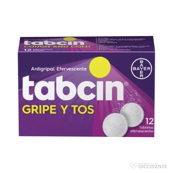 TABCIN GRIPE Y TOS TABLETAS EFERV X 12