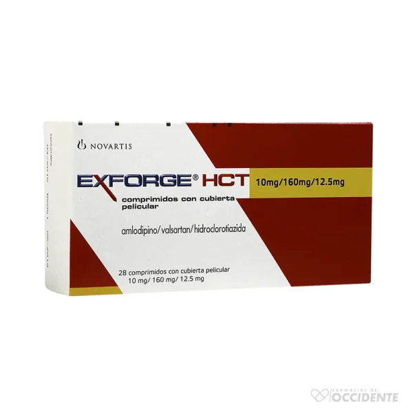 EXFORGE HCT COMPRIMIDOS 10/160/12.5MG x 7 (CAJA DE 4 BLISTER)