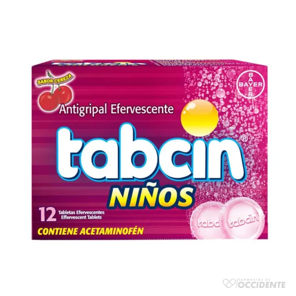 TABCIN TABLETAS EFERV NIÑOS X 12