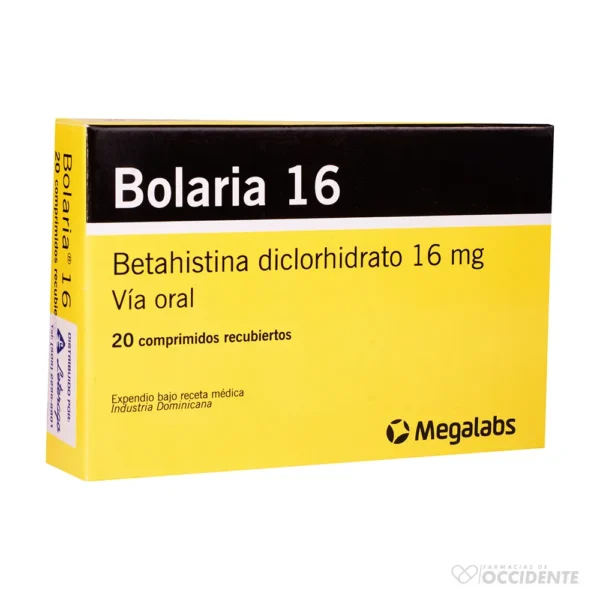 BOLARIA 16 MG X 20 COMPRIMIDOS