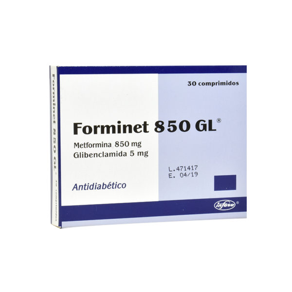 FORMINET GL 850MG/5MG X 30