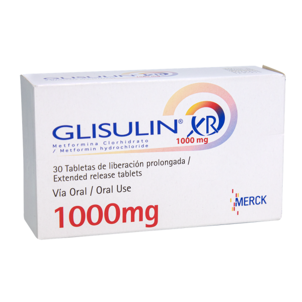 GLISULIN XR 1000 MG X 30