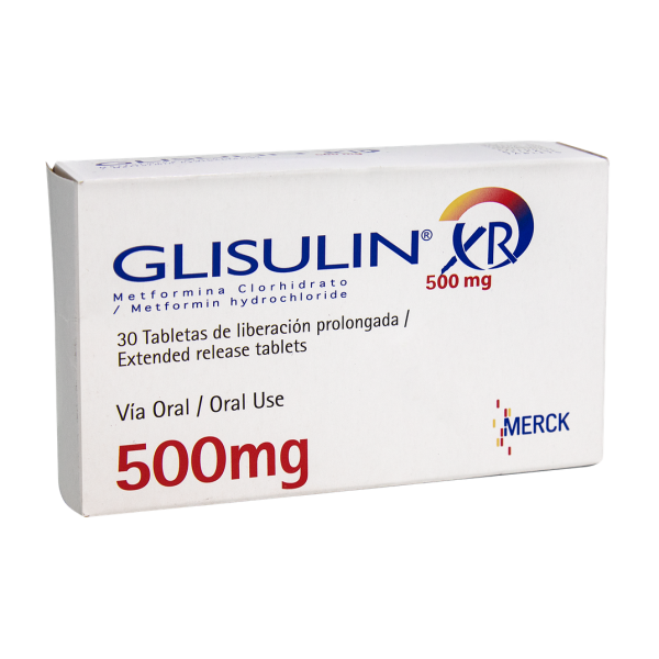 GLISULIN XR 500 MG X 30